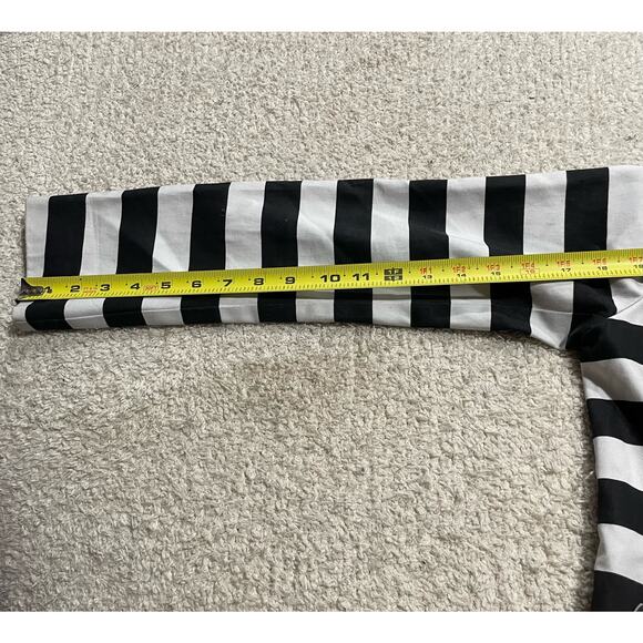 Black Rivet Women's Small Double Breasted Striped Jacket Black White peacoat - Picture 7 of 12